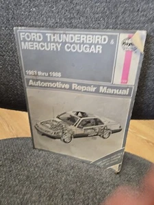 Haynes Repair Manual 1983-1988 Ford Thunderbird Mercury Cougar  1338 Shop Guide - Picture 1 of 15