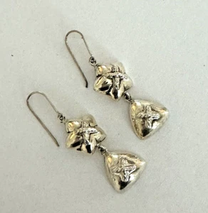 Pendientes colgantes únicos de plata de ley 925 con estrella y pirámide precio de venta sugerido por el fabricante $60 - Imagen 1 de 4