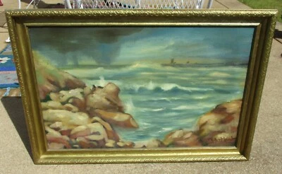 Robert Wood Vintage Original Oil Painting 1920 Well Listed Artist Dated Signed - Image 1 of 4