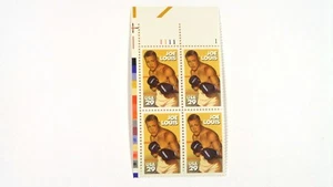 Bloque de 4 estampillas de Estados Unidos Scott #2766 29c Joe Louis - Imagen 1 de 1