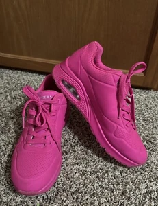 Women's Skechers Street, Uno - Neon Nights Sneaker Size 8.5 - Picture 1 of 6