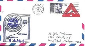 Fiftieth Anniversary CAM 4 Western Airlines Los Angeles CA  April 17 1976 - Picture 1 of 1