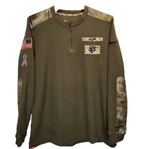 Bears Nike 1/4 Zip Top Thermo NFL Shirt Grün Herren Gr. L Salute To Service - Bild 1 von 9