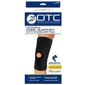 OTC/Champion Neoprene Knee Support w/Encircling Stabilizer Pad Black (X-Large 16 - Picture 1 of 8