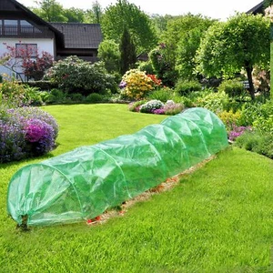 Invernadero de jardín huerto de malla suelo verde plantas 135 g/m² 300x55x35 cm - Imagen 1 de 5