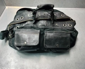 Bolso de viaje Will Leather Goods de lona de cuero para llevar fin de semana P7647 - Imagen 1 de 9