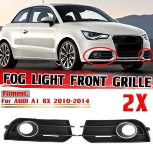 Cubierta de luz antiniebla delantera rejilla bisel embellecedor para Audi A1 8X 10-2014 izquierda derecha - Imagen 1 de 9