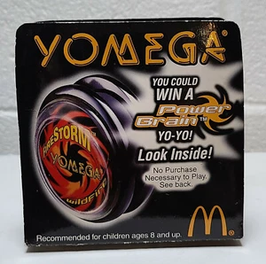 Vintage McDonalds Yomega Yo-Yo #4 Black Firestorm Wildfire in Package - Picture 1 of 6