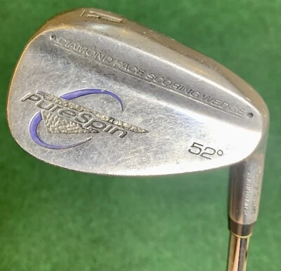 Pure Spin Golf Diamond Face Scoring Wedge 52 Degree Approach Wedge AW RH - Image 1 of 4