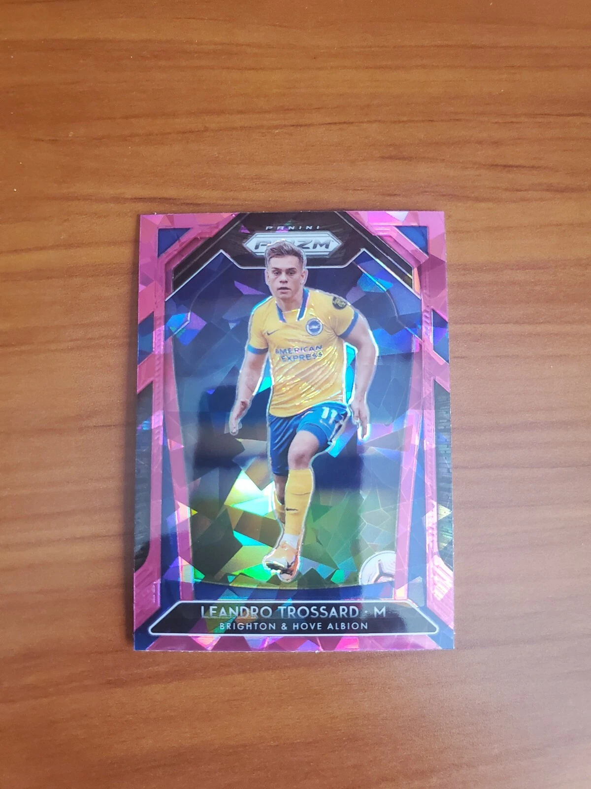 Leandro Trossard - 2020-21 Prizm EPL Premier League #176 - Pink Cracked Ice