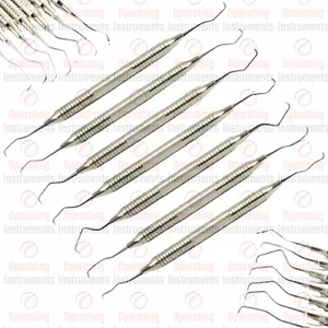 Periodontal Gracey Curettes Set of 7 Medical Dental Surgical 7Pcs gracy set - Picture 1 of 4