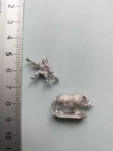 BOAR CAVALRY CHAOS DEEP DWARF / 15MM/18MM METAL MINIATURE P77 - Picture 1 of 1