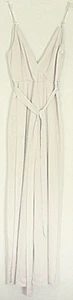 Who I Am JUMPSUIT Wide leg & high Slit s/less Lined Tie waist NWT ~ Women sz 10 - Picture 1 of 4