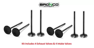Bronco 4 Intake & 4 Exhaust Valves Kit Set Honda Talon 1000 2019-2022 - Picture 1 of 1