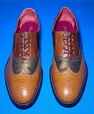 Zapatos Oxford Robert Clergerie Para Mujer Multicolor Punta de Ala Hechos en Francia Talla 8 Foto 1 de 4