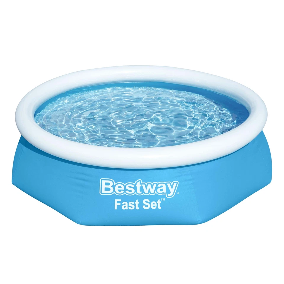 Bestway® Fast Set™ Aufstellpool ohne Pumpe Ø 244 x 61 cm, blau, rund - Bild 1 von 1