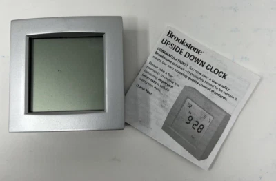 Brookstone Upside Down Clock, Model 350165, World Clock new / rare / never used. - Image 1 of 4