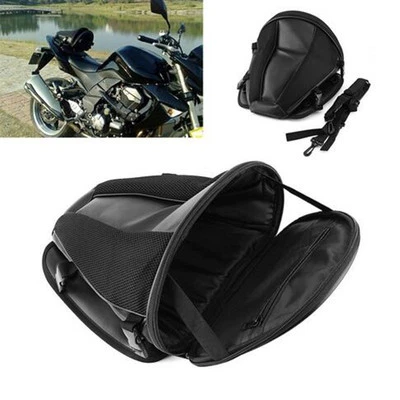  Motorcycle Tail Bag Back Seat Storage Carry Hand Shoulder waterproof Saddle Bag - Image 1 of 4