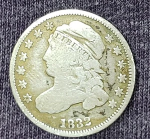 1832 Capped Bust Dime VG Details - Picture 1 of 4