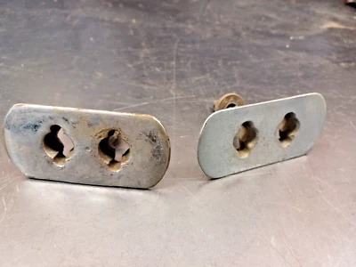 FORD THUNDERBIRD 1955 and some 56 L & R Rear Top Latch Deck Plates Original used - Image 1 of 4