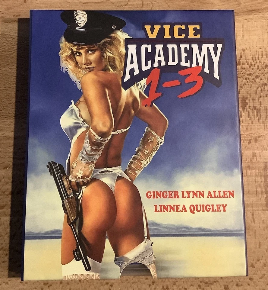 VICE ACADEMY 1-3 (Blu Ray) w/ Slipcase Poster Vinegar Syndrome Linnea Quigley - Image 1 of 4
