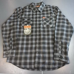 NWT Dixxon Flannel The Backroad Black Grey Large Plaid new - Bild 1 von 10
