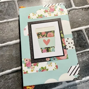 Colorful Coffee Hardcover Handcrafted Junk Journal Or Diary - Picture 1 of 8