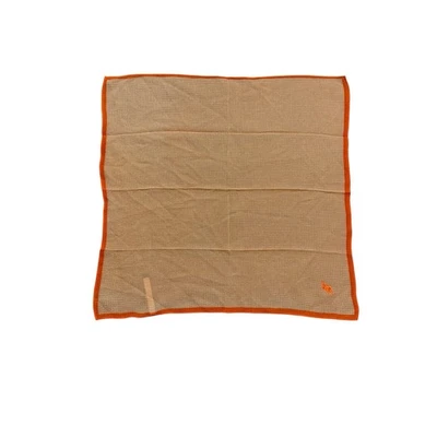 Pañuelo cuadrado Ralph Lauren etiqueta púrpura enrollado a mano naranja seda de colección Foto 1 de 4