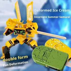 2-in-1 Ice Cream Deformation Robot for Image Jar Mecha Creative Warrior Mod GXS - Picture 1 of 25