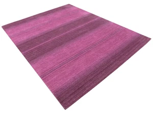 Hand-Tufted Wool Rug Pink & Purple | Modern Living Room Carpet | 8x10 9x12 ft - Picture 1 of 4