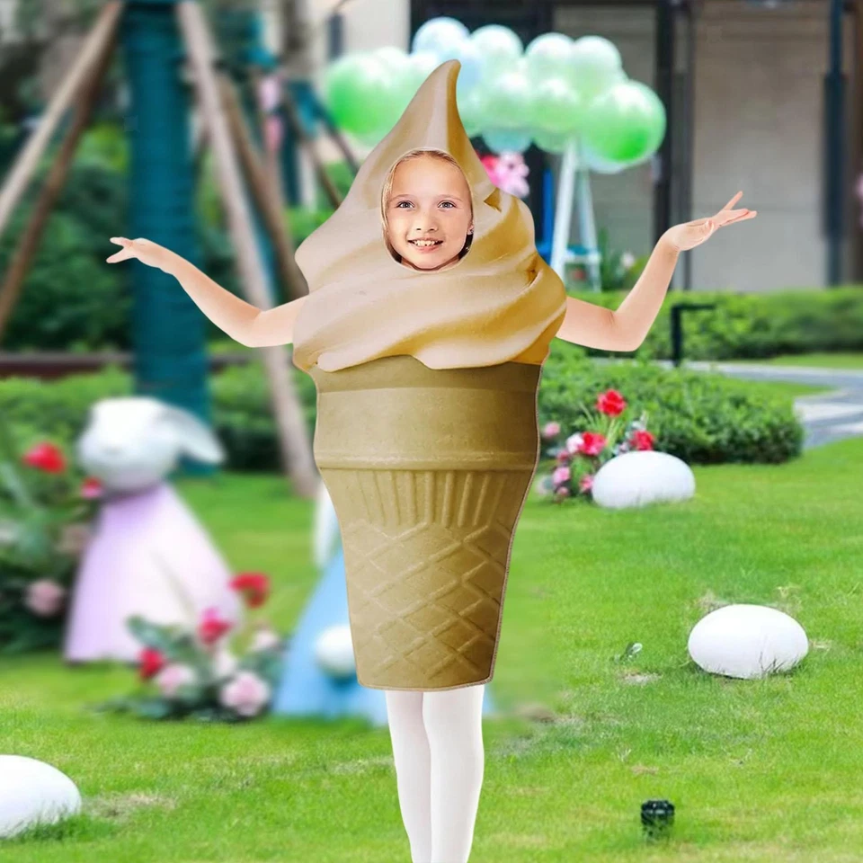 Disfraz de Helado Decoración de Halloween Reutilizable Vestir para Rol Foto 1 de 1