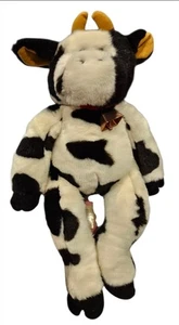 "Holstein" Peluche Campana Blanco Negro 18""H de Colección Build a Bear Vaca Peluche"  - Imagen 1 de 7