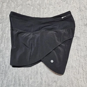Lululemon Speed Up Short Long High Rise Womens Sz. 8 Black - Picture 1 of 10