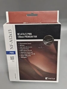Noctua NF-A12x15 PWM 4-Pin 120mm Premium Quiet Slim Fan - Brown SHIPSFREE - Afbeelding 1 van 7