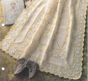 Häkel Afghan Anleitung STREIFEN & QUADRATE BABY AFGHAN Anleitung Annie's - Bild 1 von 2