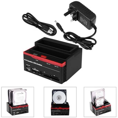 HDD Docking Station USB 2.0 External Hard Drive Dock For 2.5/3.5 Inch IDE+SATA