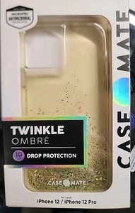 Case-Mate Twinkle Ombré Case for iPhone 12 / 12 Pro Glitter Antimicrobial - Picture 1 of 3