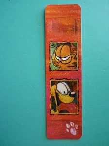 Vintage 90s GARFIELD & ODIE Tab Bookmark  Antioch - Imagen 1 de 3