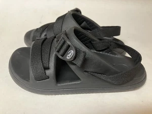 Chaco Sport Sandals Kids Size 1 Black Back Heel Strap - Picture 1 of 7