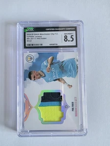 2024 Daka Ineffable Manchester City Phil Foden CGC 8.5 2 Colour Patch 50/75 - Picture 1 of 2