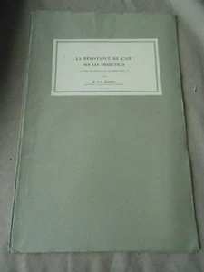 Fascicule La résistance de l'Air sur les projectils par Epstein - Imagen 1 de 2