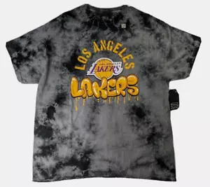 Camiseta De Colección LA Lakers Para Hombre Grande Negra Lavada Stadium Essentials Los Angeles - Imagen 1 de 6