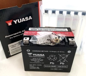 YTX20HL-BS-PW YUASA BATTERY OUR BATTERIES HAVE A ONE YEAR WARRANTY! - Picture 1 of 7