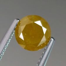 1.44cts 6.6mm Round Fancy Vivid Yellow Natural Untreated Loose Diamonds