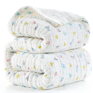 Toalla de baño de algodón para bebé manta acolchada súper suave manta de gasa para adultos siesta de 12 capas - Imagen 1 de 19
