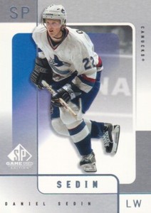 2000-01 SP Game Used Hockey #57 Daniel Sedin Vancouver Canucks