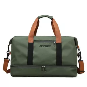 Duffle Bag Travel Gym Luggage Portable Fitness Shoulder Crossbody - Picture 1 of 11