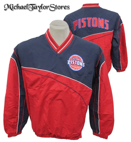 Detroit Pistons NBA Men's Pullover V-Neck Microfiber Jacket Cover