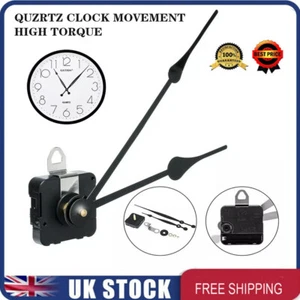 High Torque Quartz Controlled Clock Movement Motor Mechanism Long Hands Kits UK - Picture 1 of 10