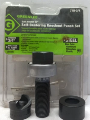Greenlee 77U-3/4  Slug Buster Self Centering Knockout Punch Set - Image 1 of 4